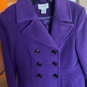 Purple pea coat